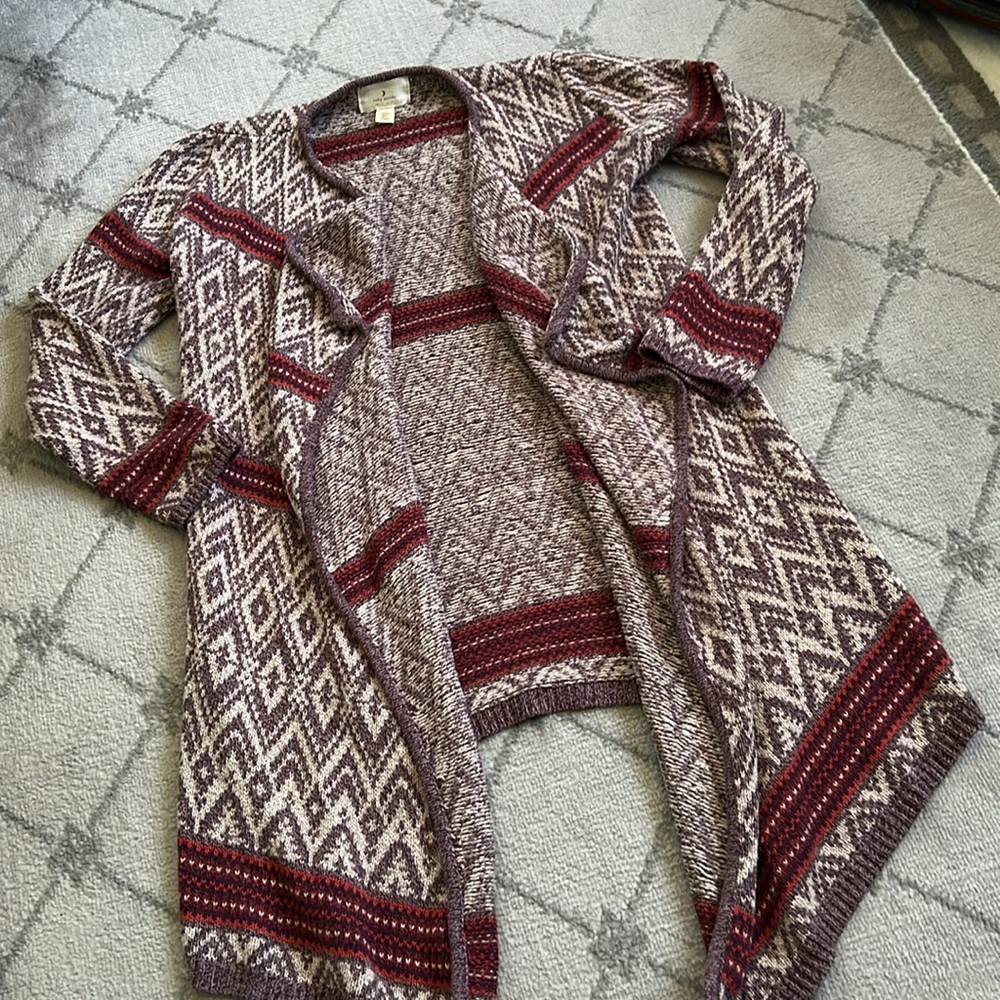 Anthropologie Ruby Moon Aztec Patterned Sweater - image 2